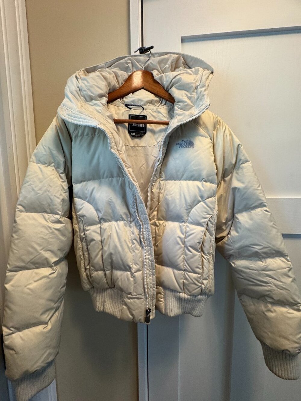 The North Face Gotham Jacket Winter Down Coat Vintage White Women's MEDIUM